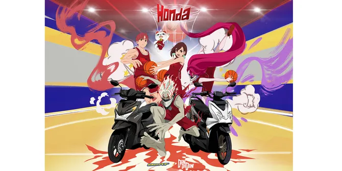 Honda BeAT x DanDaDan Bikin Honda DBL 2025 Makin Pecah, Anak Basket & Wibu Auto Hype!