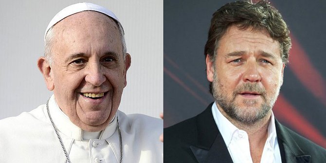 Ini Alasan Mengapa Russell Crowe Batal Bertemu Paus 
