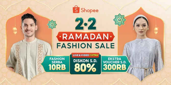 Inspirasi Fashion Ramadan, Shopee Hadirkan Kampanye 2.2 Ramadan Fashion Sale dengan Ragam Koleksi Fesyen Muslim Kekinian