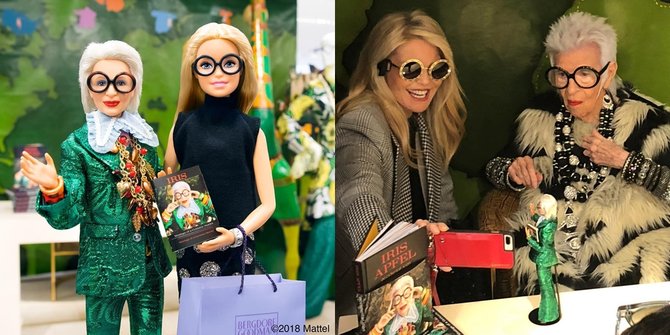 Iris Apfel, Fashionista 96 Tahun Ini Diabadikan Ke Dalam Koleksi Spesial Barbie!