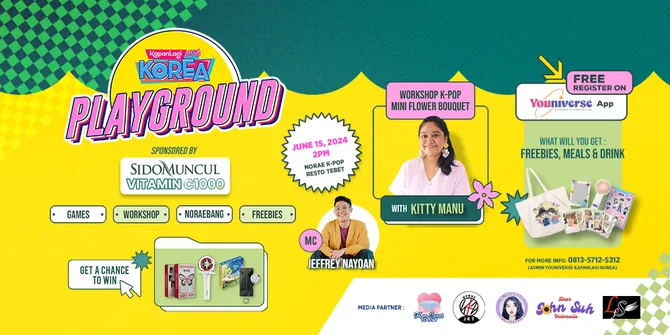 Jangan Ketinggalan Buat Gabung KapanLagi Korea Playground with Sido Muncul Vitamin C1000
