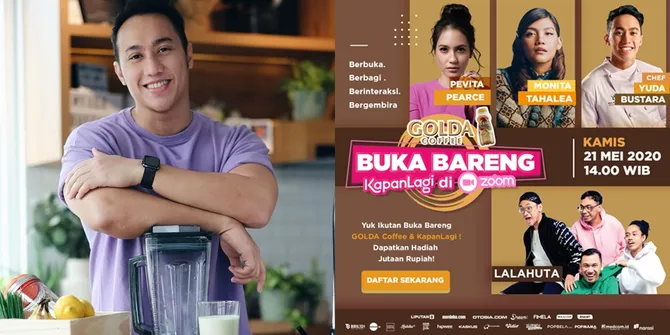 Jangan Lewatkan Golda Coffe KapanLagi Buka Bareng Edisi 5, Chef Yuda Bustara Bakal Masak Secara Live Lho!