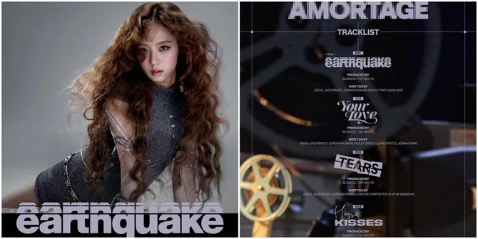 Jisoo Blackpink Bagikan Tracklist Album Solo AMORTAGE 'Earthquake', Siap Guncang Valentine