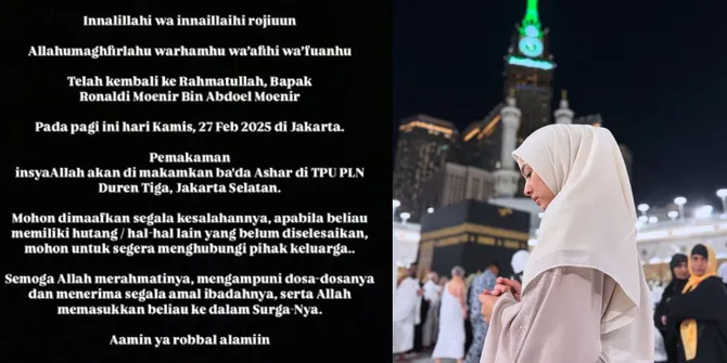 Kabar Duka, Ronaldi Moenir Ayah Artis Nina Zatulini Meninggal Dunia - Beri Pesan Menyentuh