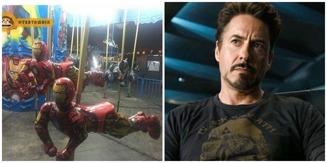 Kocak, Robert Downey Jr Unggah Foto 'Iron Man' Dari Indonesia Ini
