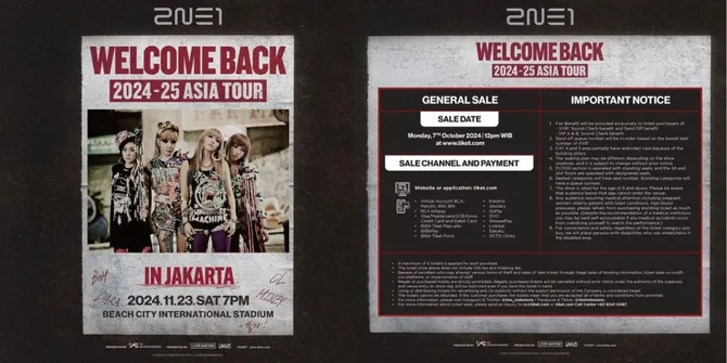 Konser Asia Tour 2NE1 di Jakarta Sold Out, Fans Nantikan Additional Day