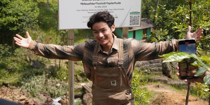 Konten Kreator Jerhemy Owen Tanam Sepuluh Ribu Pohon, Perayaan Ultah Sekaligus Peringatan Hari Bumi