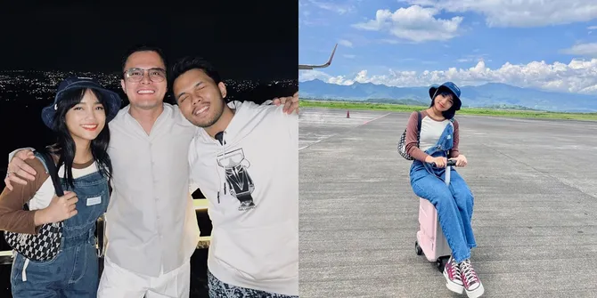 Langsung Panik, Potret Fuji dan Thariq Halilintar yang Duduk Sebelahan Saat Naik Pesawat - Balikan?
