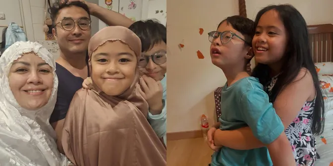 Makin Cantik dan Ganteng, Ini 5 Potret Anak Kembar Cynthia Lamusu dan Surya Saputra