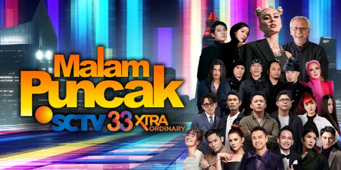 Malam Puncak Perayaan HUT SCTV 33 XtraOrdinary Tayang di Vidio, Simak Daftar Performernya di Sini