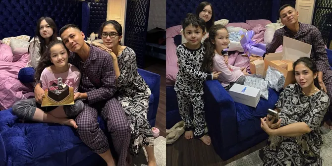 Masih Pakai Baju Tidur, Ini Potret Sheva Dapat Kejutan Ultah dari Andhika Pratama dan Ussy Sulistiawaty - Kini Sudah 8 Tahun