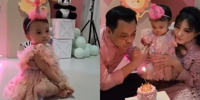 Melahirkan di Usia 42 Tahun, Ini 7 Potret Ulang Tahun Pertama Aleesya Anak Kiki Amalia