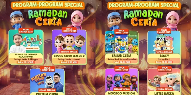 Mentaritv Hadirkan &#8221;Ramadan Ceria&#8221; untuk Anak Indonesia