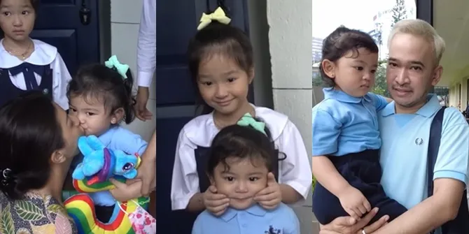 Momen Hari Pertama Thania Anak Ruben Onsu dan Sarwendah Masuk Sekolah, Potret Pakai Seragamnya Curi Perhatian