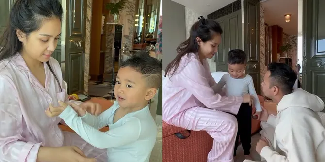 Momen Nagita Mandikan Cipung, Netizen Salfok saat Gigi Minta Maaf Pegang Area Sensitif