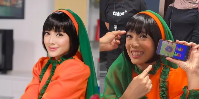 Nggak Menua, Ini 7 Potret Recreate Makeup Dea Ananda ala Tahun 90-an di Lagu &#34;Baju Baru&#34; - Bikin Nostalgia