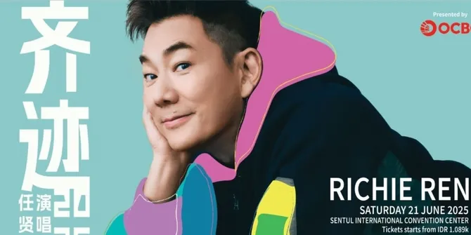 Penyanyi Mandarin Asal Taiwan Richie Ren Gelar Konser Spesial di Jakarta