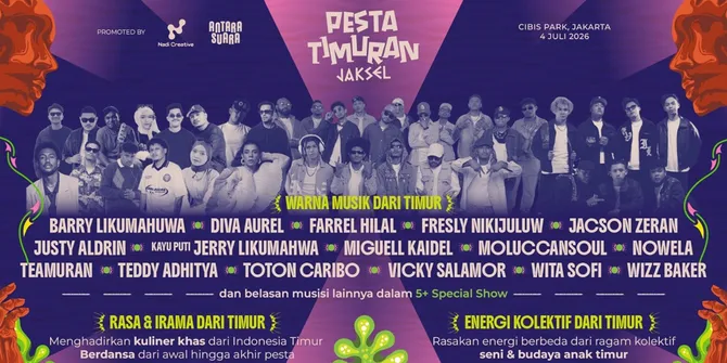 Pesta Timuran Jaksel Buka General Sales, Siapkan Kolaborasi dan Special Show Keren