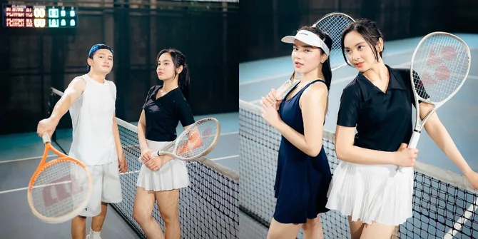 Potret Cantik Lyodra Main Tenis Ditemani Randy Martin dan Davina Karamoy, Tetap Stylish dan Sporty