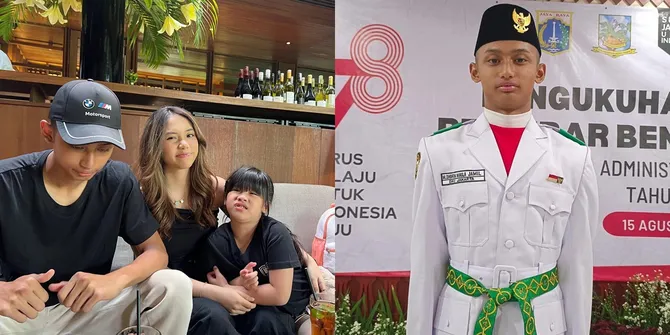Jadi Anggota Paskibraka, Ini 7 Potret Dhofin Anak Ibnu Jamil yang Malu-malu Kalau Difoto - Dekat dengan Anak-Anak Ririn Ekawati