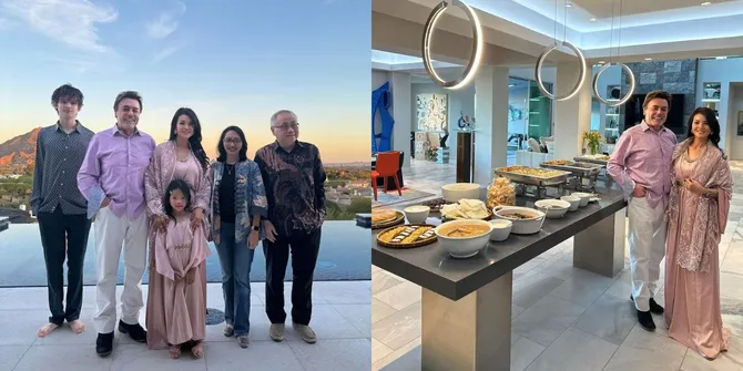 Potret Farah Quinn dan Suami Gelar Acara Bukber di Rumah, Sambut Rombongan KJRI LA