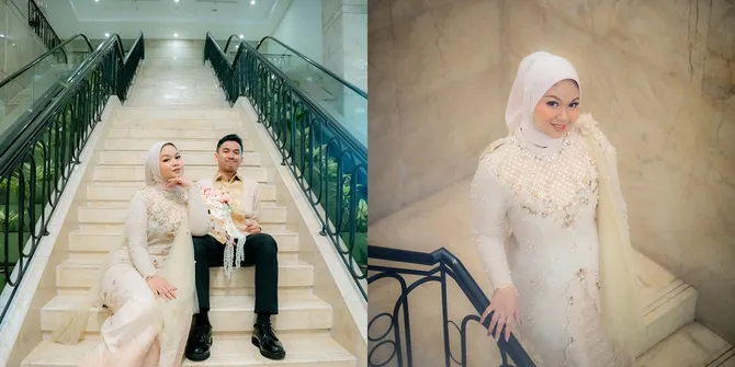 Potret Lamaran Rekha Anak Rowman Ungu, Cantik dengan Gaun Putih