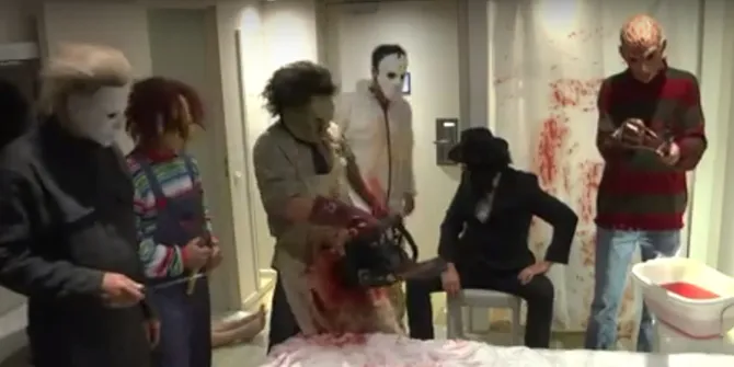 Prank Halloween Super Ngeri, Korban Dibuat Lari Terbirit-Birit