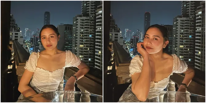 Prilly Latuconsina Dinner di Thailand, Tampil Makeup Natural dan Curi Perhatian Netizen