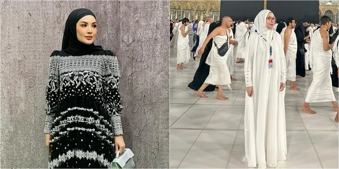 Pulang Umrah, Begini 7 Penampilan Baru Nindy Ayunda yang Kini Berhijab