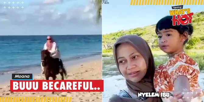 Ria Ricis Terjatuh Dari Kuda Saat Liburan, Moana Sempat Panik