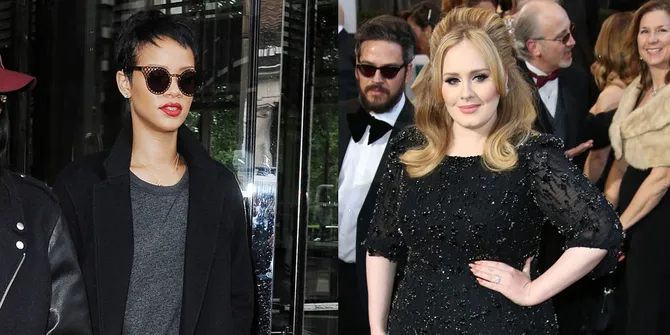 Rihanna - Adele Cetak Sukses Besar di Inggris