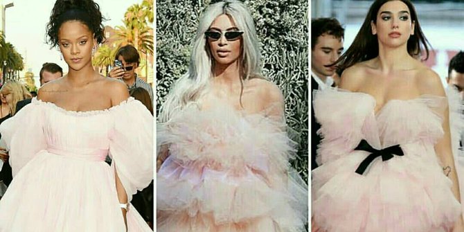 Rihanna - Kim - Dua Lipa Dalam Dress Tule Baby Pink, Siapa Yang Paling OK?