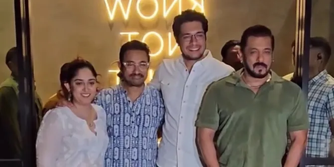 Salman - Shahrukh Hadiri Premiere Film Anak Aamir, Mendadak Jadi Reuni Trio Khan Setelah Sekian Lama