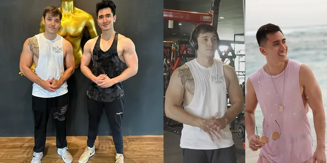 Sama-Sama Mantan Pacar Natasha Wilona, Ini Sederet Potret Verrel Bramasta dan Stefan William yang Kekar - Kompak Pamer Otot