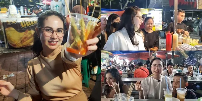 Sederhana dan Nggak Gengsi, Potret Arumi Bachsin Ajak Anak Beli Jajan - Daster di Pasar Malam