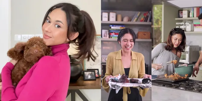 Sering Bikin Konten Memasak, 9 Potret Terbaru Dapur Nana Mirdad yang Unik - Ada Rak Berisi Buku dan Foto Keluarga