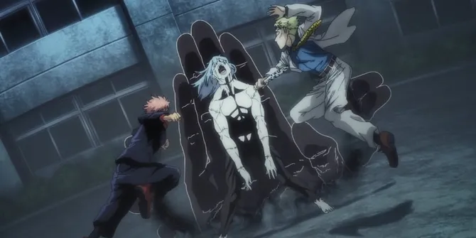 Sinopsis JUJUTSU KAISEN Episode 13, Epic Battle Yuji & Nanami Versus Mahito