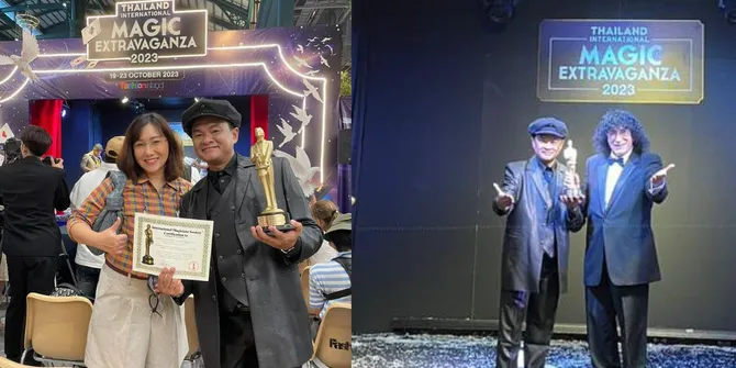 Sukses Harumkan Tanah Air, Gangga Mascoditos Sang Illusionist Indonesia Raih Merlin Award dari International Magicians Society (IMS) USA di Thailand