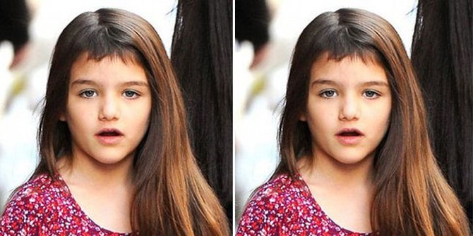 Suri Cruise Potong  Poninya Super  Pendek  KapanLagi com