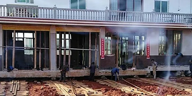 Tak Ingin Dihancurkan, Petani di China Pindahkan Rumah Tiga Lantainya Sejauh 40 Meter