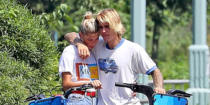 Tangis Justin Bieber Pecah Saat Bersepeda Bareng Hailey Baldwin