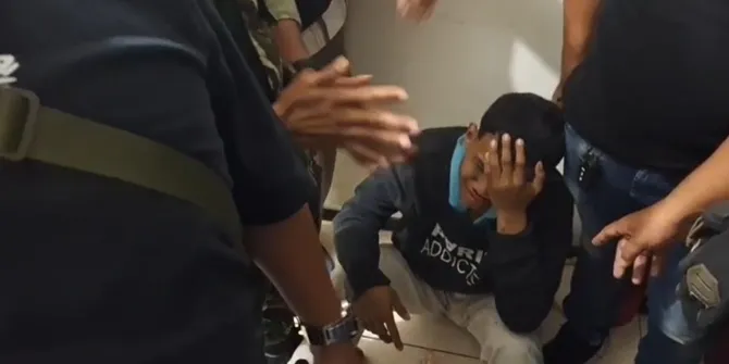 Terduga Provokator Tertangkap Bawa Molotov di Depan Kantor DPRD Kota Malang