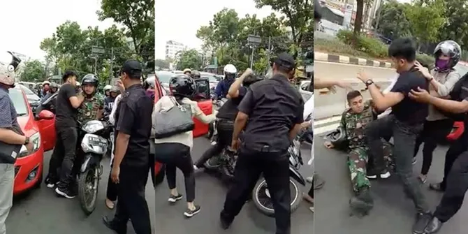 Tersulut Emosi, Dua Keluarga Besar TNI AL Saling Adu Jotos