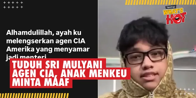 Tuduh Sri Mulyani Agen CIA, Yudo Sadewa Anak Menkeu Purbaya Minta Maaf