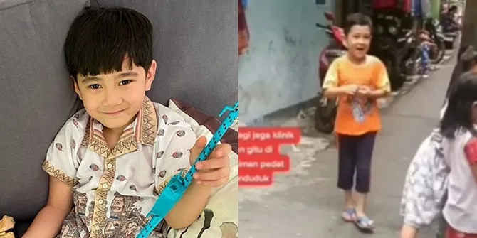 Viral Bocah Mirip Rafathar, Main di Gang Bareng Anak-Anak Kampung