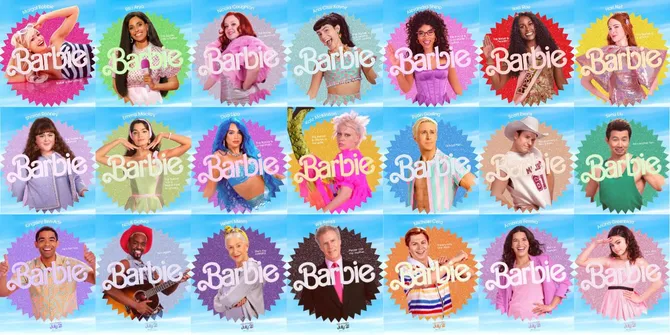 Yuk Kenalan Sama Karakter-Karakter ‘BARBIE 2023’ yang Tampil Fresh Lewat Poster Terbarunya