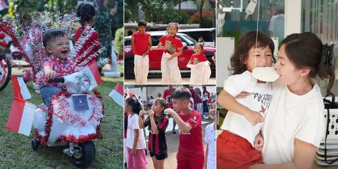 10 Foto Anak Artis yang Ikut Lomba 17-an, Baby Izz Juara 3 Sepeda Hias - Rafathar Balap Kelereng Bareng Gempi