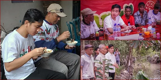 10 Foto Gibran Rakabuming Blusukan, Mantap Maju Sebagai Calon Wali Kota Solo