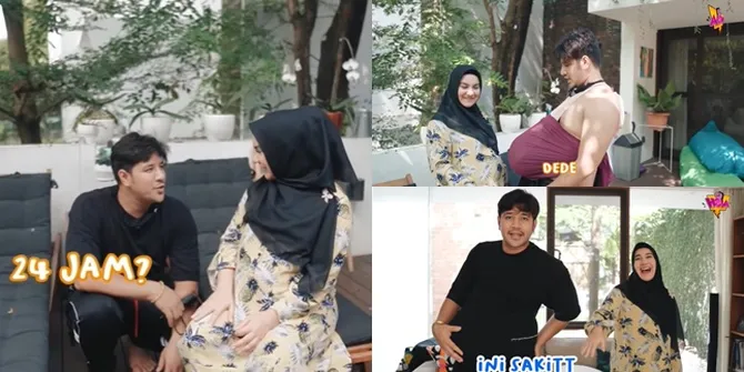 10 Momen Ammar Zoni Ditantang Jadi Ibu Hamil 24 Jam, Bawa Semangka 7 Kg di Perut - Menyesal Sering Komplain ke Irish Bella