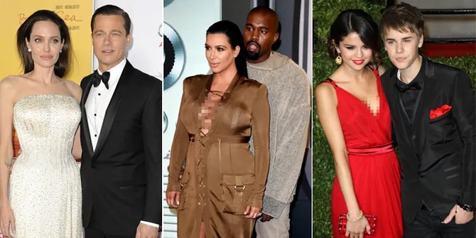 10 Pasangan Seleb Paling Hot 2015, Penuh Sensasi & Kabar Panas!